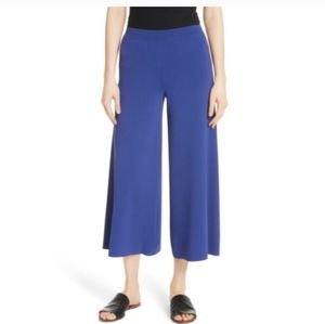 NWT Theory Henriet K Lustrate wide leg crop pants in admiral size large